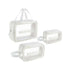 Clear Travel Bag with 3 PCS-White